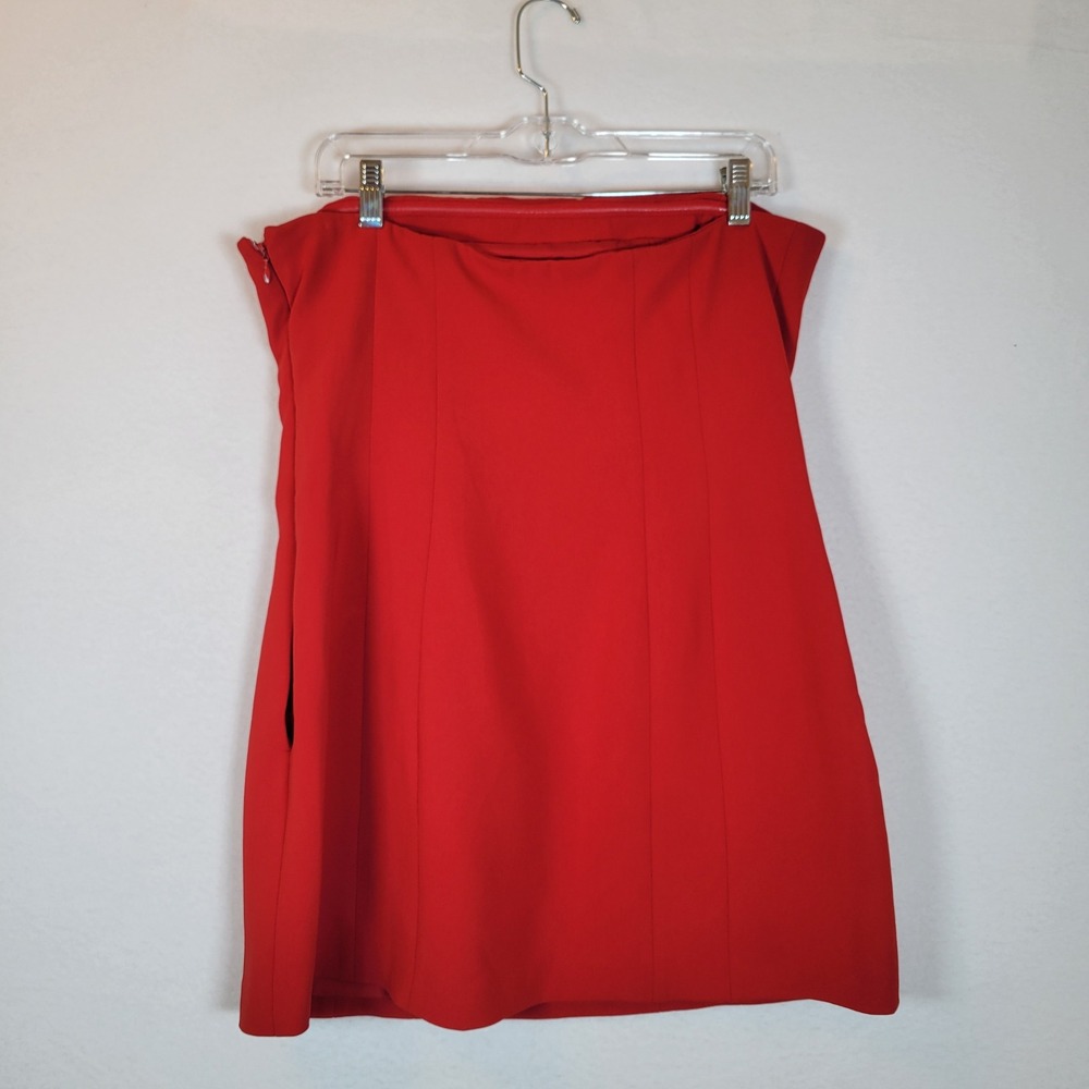 A.L.C. Womens Elsie Strapless Corset Mini Dress Size 12 Red Cocktail Formal Prom - Picture 4 of 13